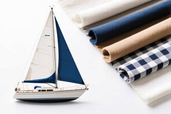 Sailing boat sails of other textile materials