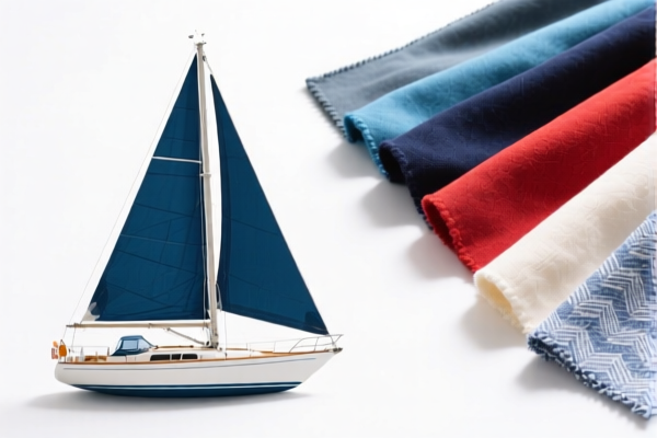Sailing boat sails of other textile materials