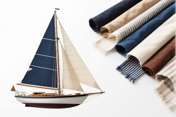 Sailing boat sails of other textile materials