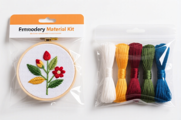 Retail Packaged Embroidery Material Kit