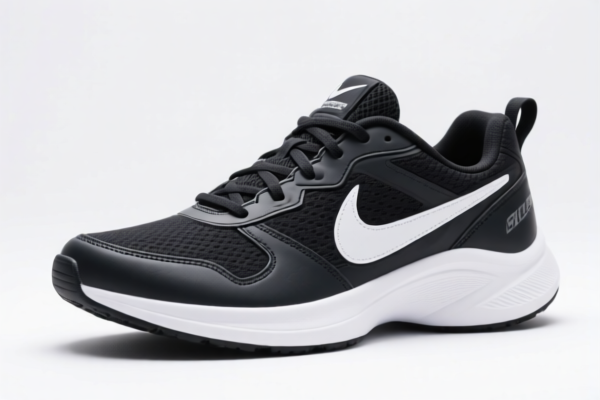 Men's sports shoes with rubber and plastic outer soles