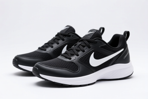 Men's sports shoes with rubber and plastic outer soles