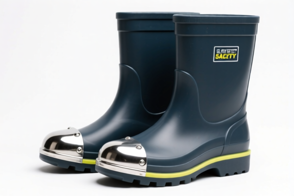 Safety Rubber_Plastic Ankle Boots (with Metal Toe