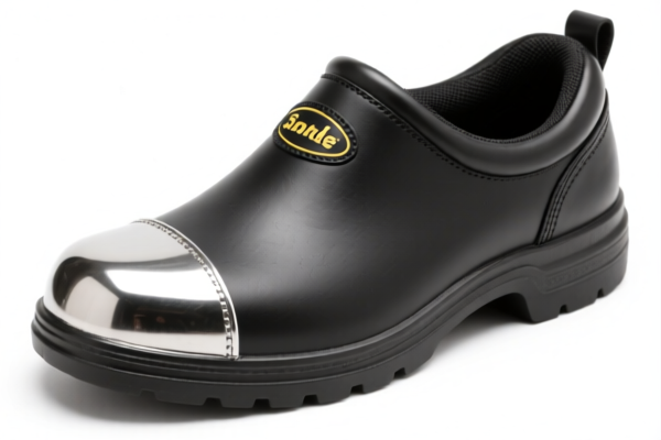 Rubber_Plastic Ankle Safety Shoes with Metal Toe Cap