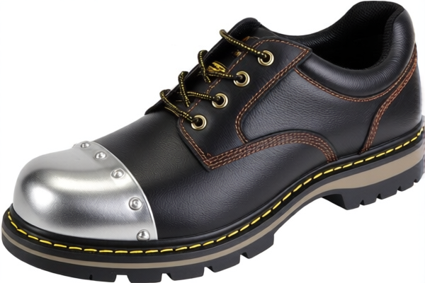 Insulated rubber or plastics work shoes with metal toe