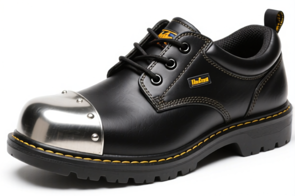 Insulated rubber or plastics work shoes with metal toe