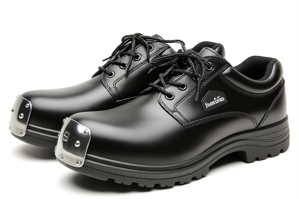 Waterproof rubber or plastics work shoes with metal toe