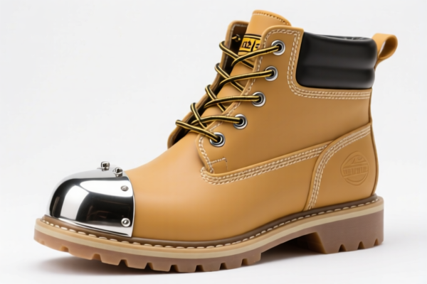 Rubber_Plastic Work Boots with Metal Toe Cap