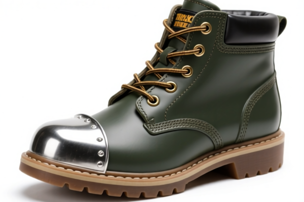 Rubber_Plastic Work Boots with Metal Toe Cap