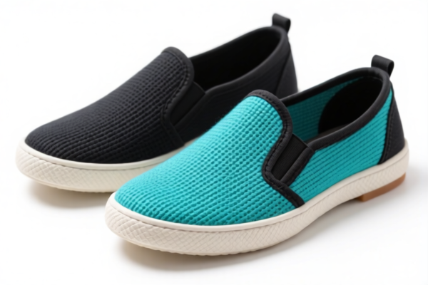 Rubber and plastic canvas shoes