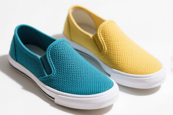 Rubber and plastic canvas shoes