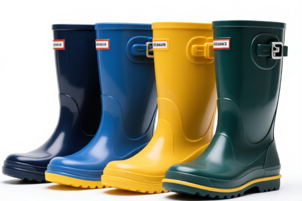 Rubber and plastic rain boots
