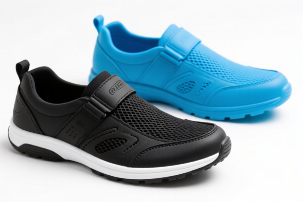 Rubber and plastic travel shoes