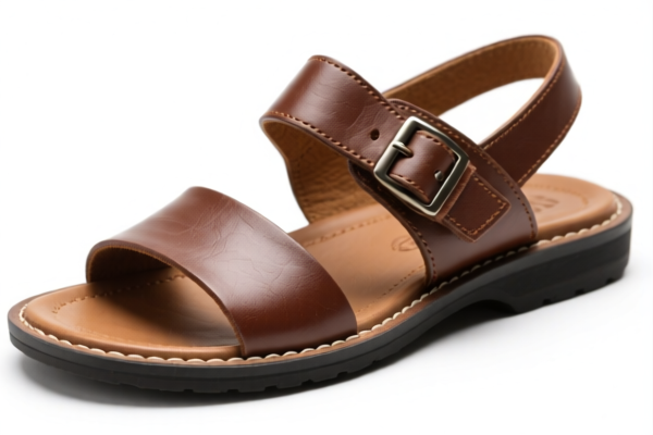 Rubber Sole Leather Sandals