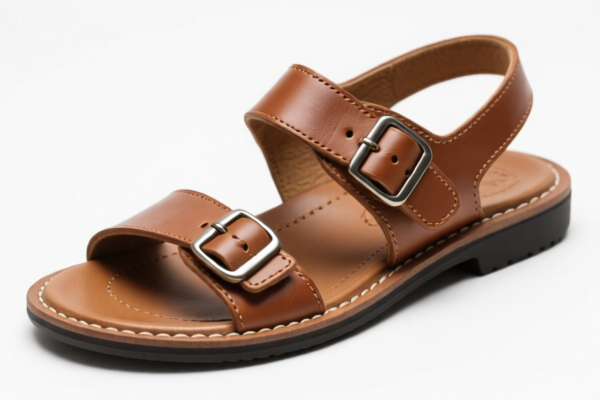 Rubber Sole Leather Sandals