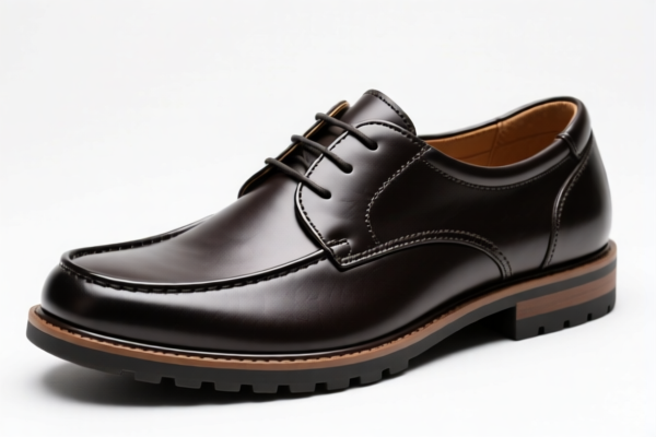 Men's Plastic Outsole Leather Shoes
