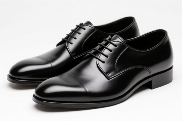 Plastic sole leather formal shoes