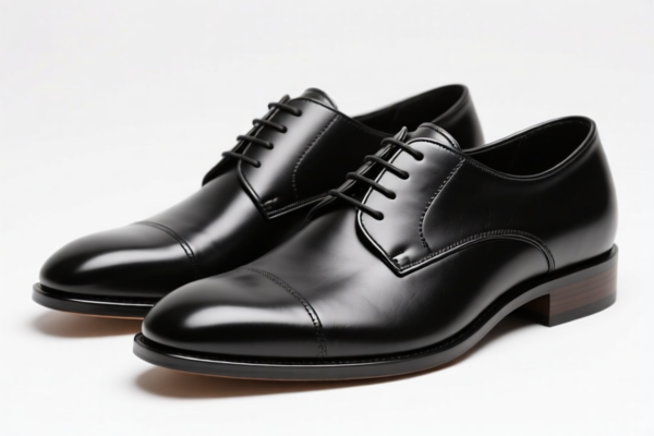 Plastic sole leather formal shoes
