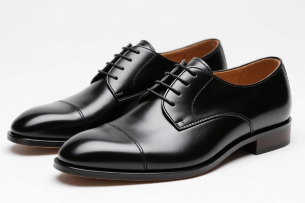 Plastic sole leather formal shoes