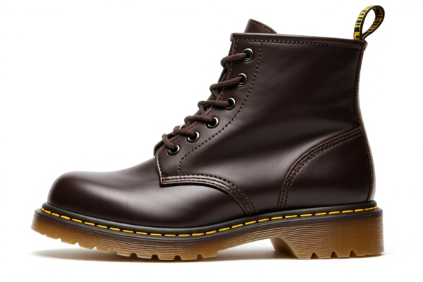 Leather upper rubber sole boots