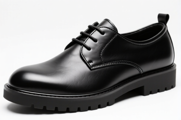 Leather upper rubber sole fashion footwear
