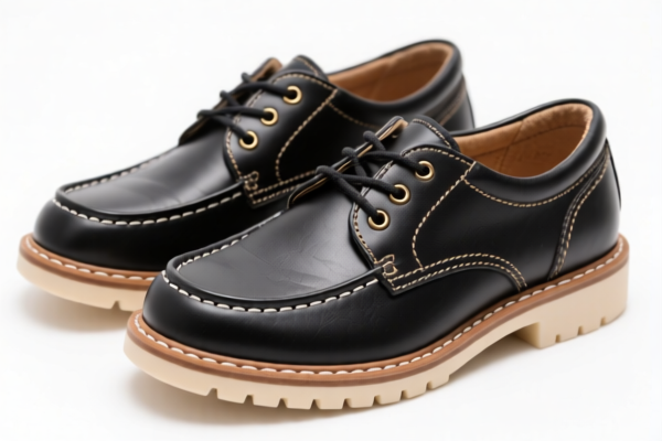 Boys' Rubber Sole Leather Footwear