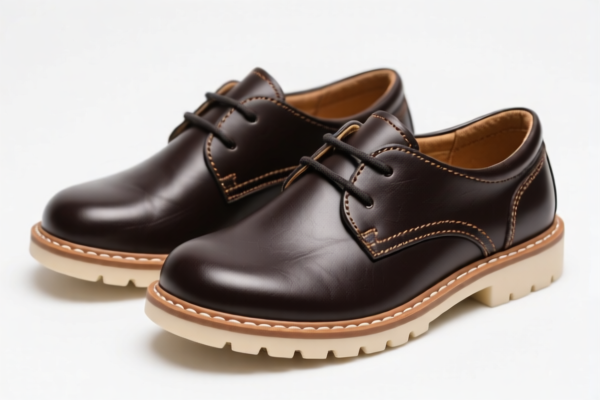 Boys' Rubber Sole Leather Footwear