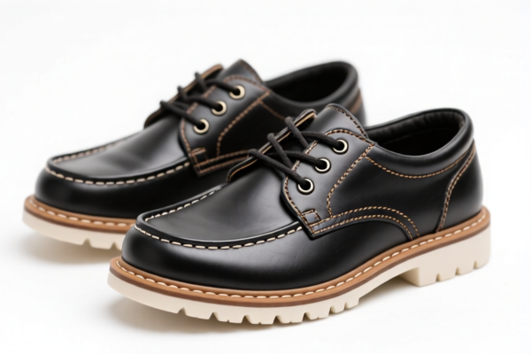 Boys' Rubber Sole Leather Footwear