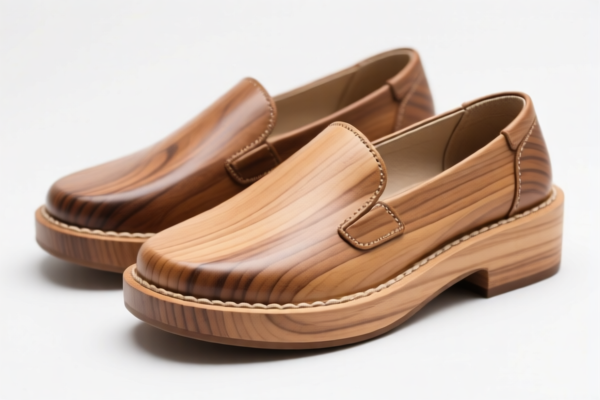 Wood Platform Casual Shoes