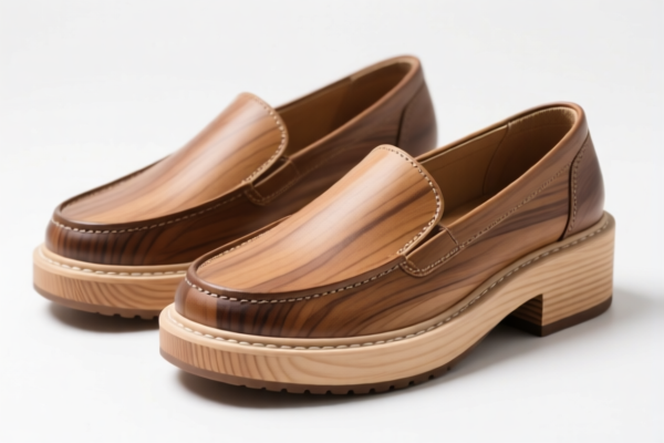 Wood Platform Casual Shoes