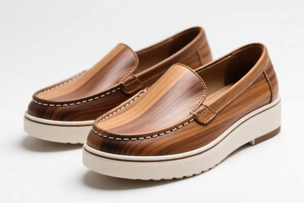 Wood Platform Casual Shoes