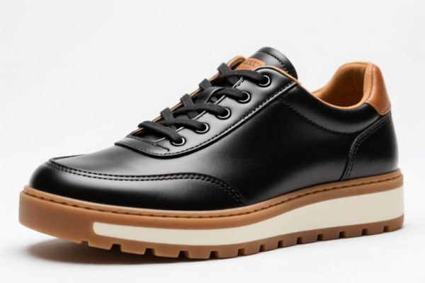 Rubber Sole Leather Sports Shoes
