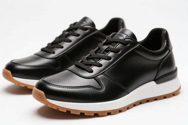 Rubber Sole Leather Sports Shoes
