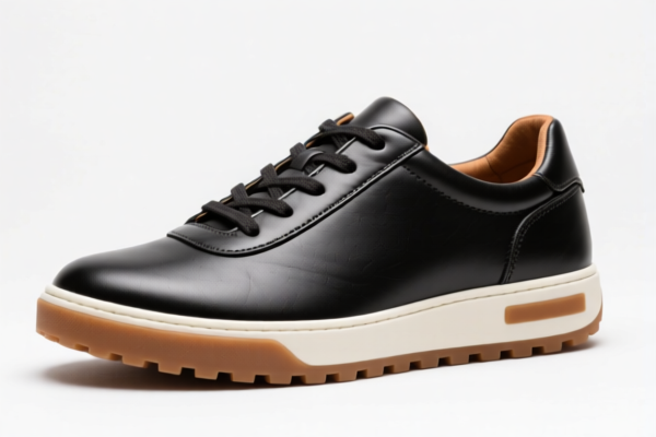 Rubber Sole Leather Sports Shoes