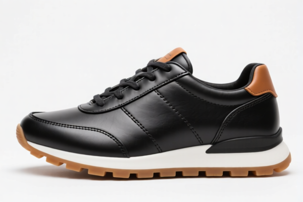 Rubber Sole Leather Sports Shoes