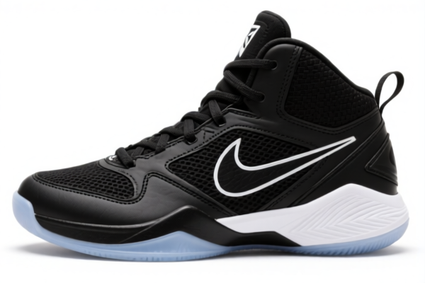 Men's Adhesive Basketball Shoes (Rubber_Plastic Sole, Fiber Upper)