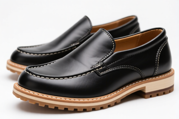 Rubber Sole Leather Shoes