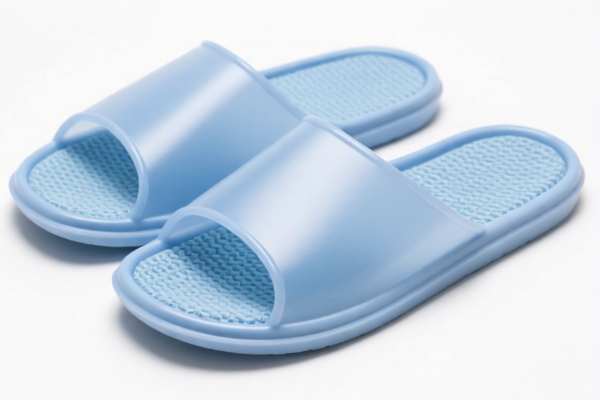 Plastic Sole Textile Upper Slippers, Adhesive Construction