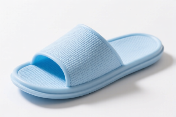 Plastic Sole Textile Upper Slippers, Adhesive Construction