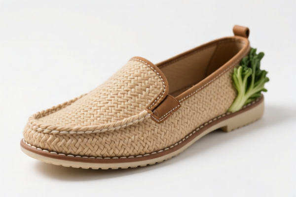 Casual footwear with vegetable fiber uppers