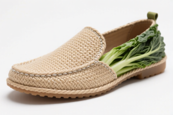 Casual footwear with vegetable fiber uppers