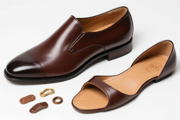 Leather shoe upper components