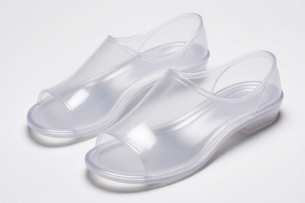 Plastic footwear upper parts