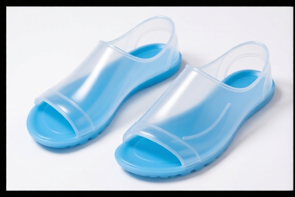Plastic footwear upper parts