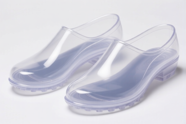 Plastic footwear upper parts