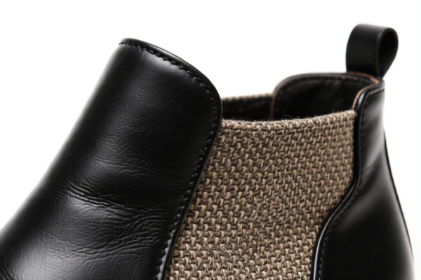 Leather and textile composite uppers