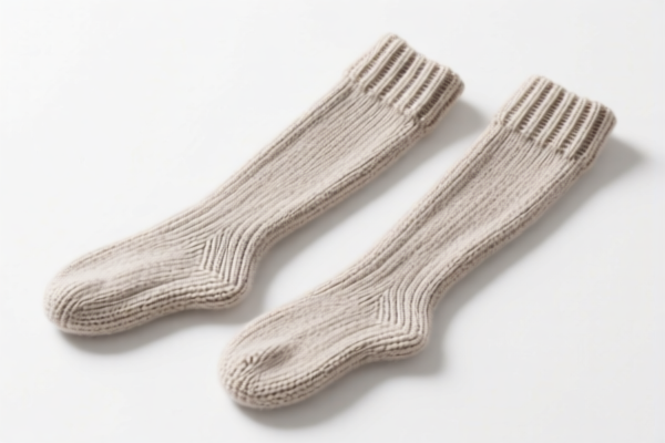 Knitted Textile Fiber Leg Warmers