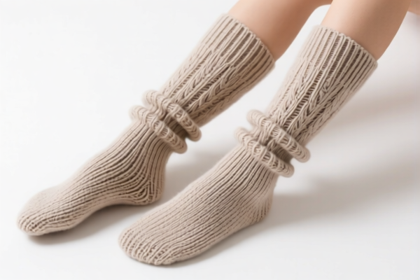 Knitted Textile Fiber Leg Warmers