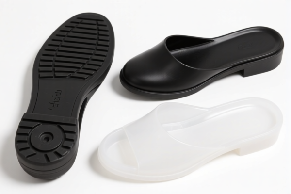 Other footwear parts of rubber or plastics