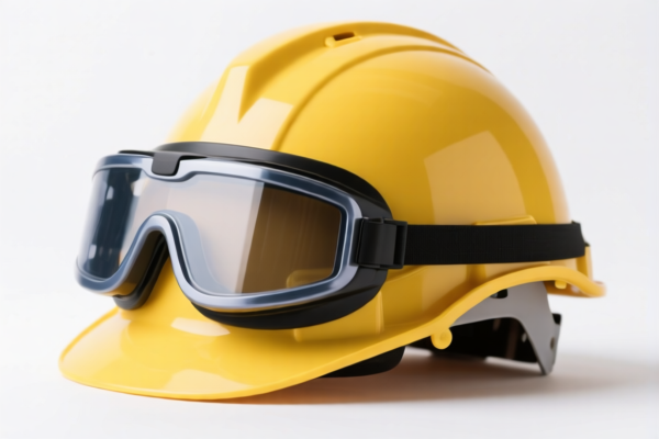 Safety helmets with eye protection